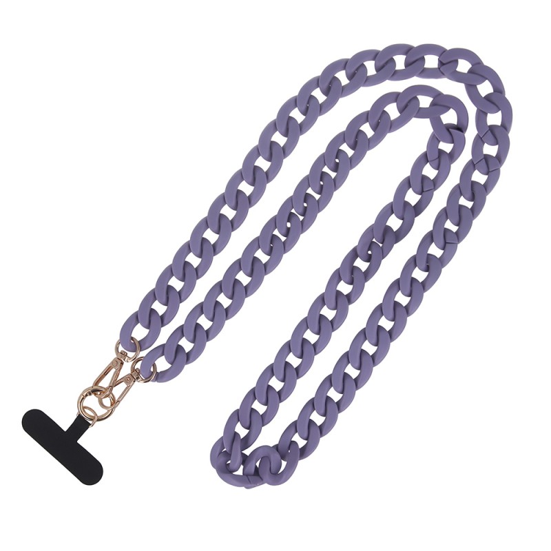 Λουράκι Λαιμού στήριξης Θήκης Smartphone Universal Phone Chain Purple