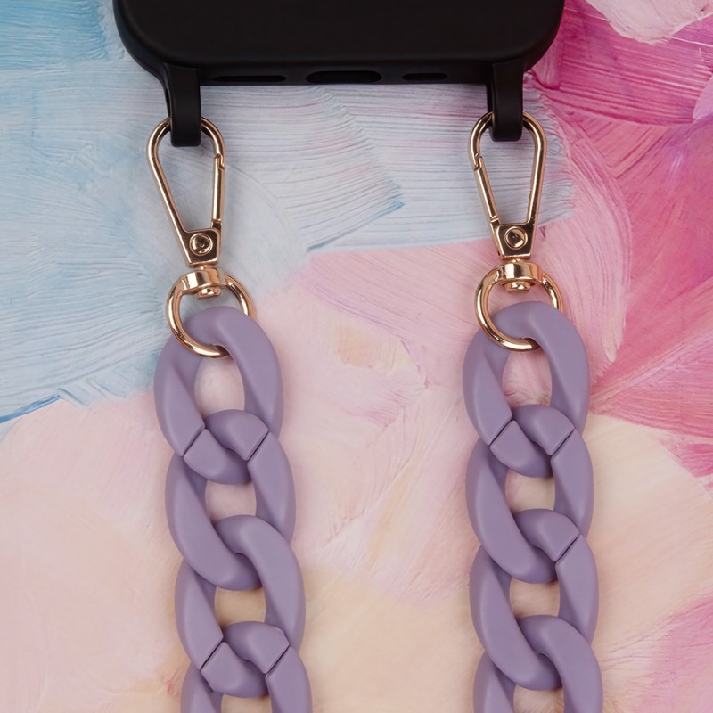 Λουράκι Λαιμού στήριξης Θήκης Smartphone Universal Phone Chain Purple