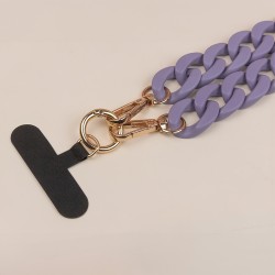 Λουράκι Λαιμού στήριξης Θήκης Smartphone Universal Phone Chain Purple