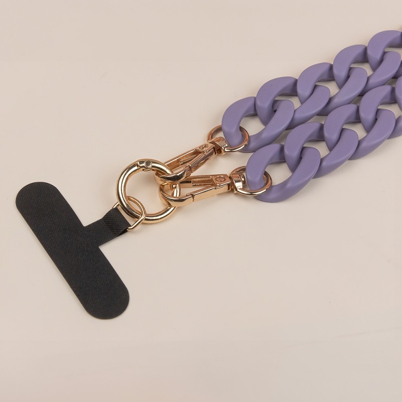 Λουράκι Λαιμού στήριξης Θήκης Smartphone Universal Phone Chain Purple