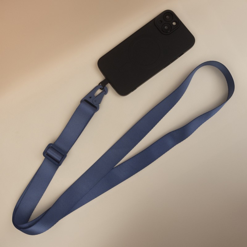  Λουράκι Λαιμού στήριξης Θήκης Smartphone Universal Neck Strap Lanyard Adjustable Long Navy Blue