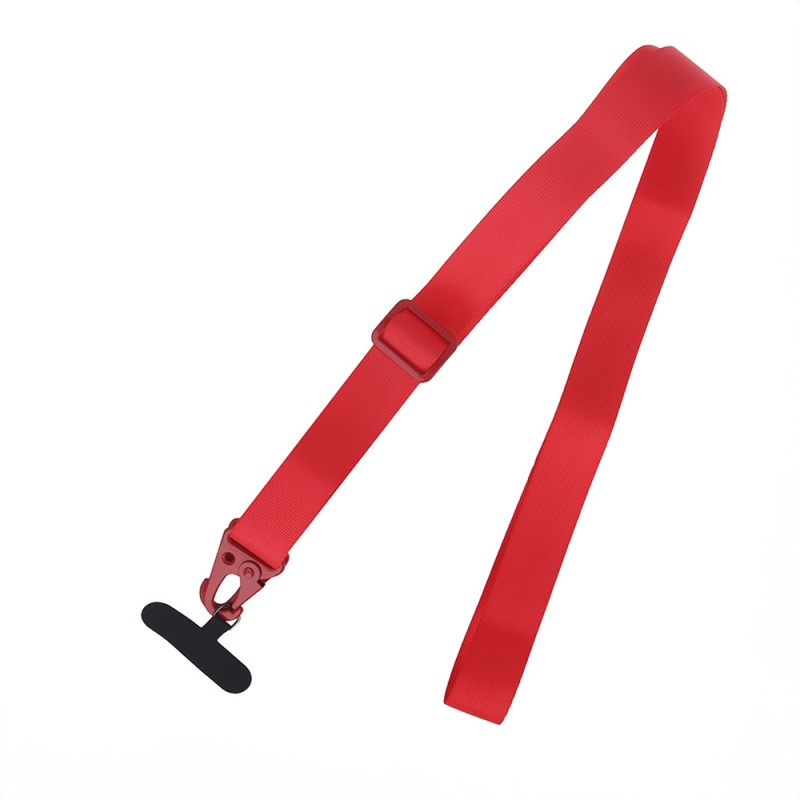  Λουράκι Λαιμού στήριξης Θήκης Smartphone Universal Neck Strap Lanyard Adjustable Long Red