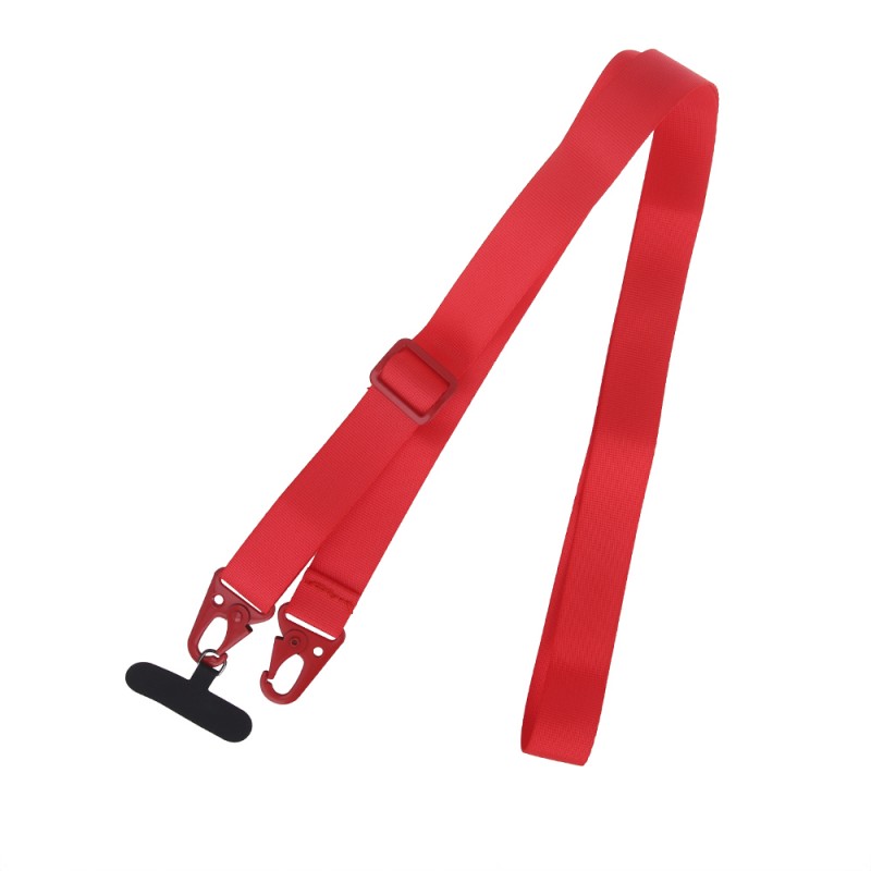  Λουράκι Λαιμού στήριξης Θήκης Smartphone Universal Neck Strap Lanyard Adjustable Long Red
