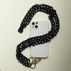 Λουράκι Λαιμού στήριξης Θήκης  Setty Smartphone Universal Phone Chain Black