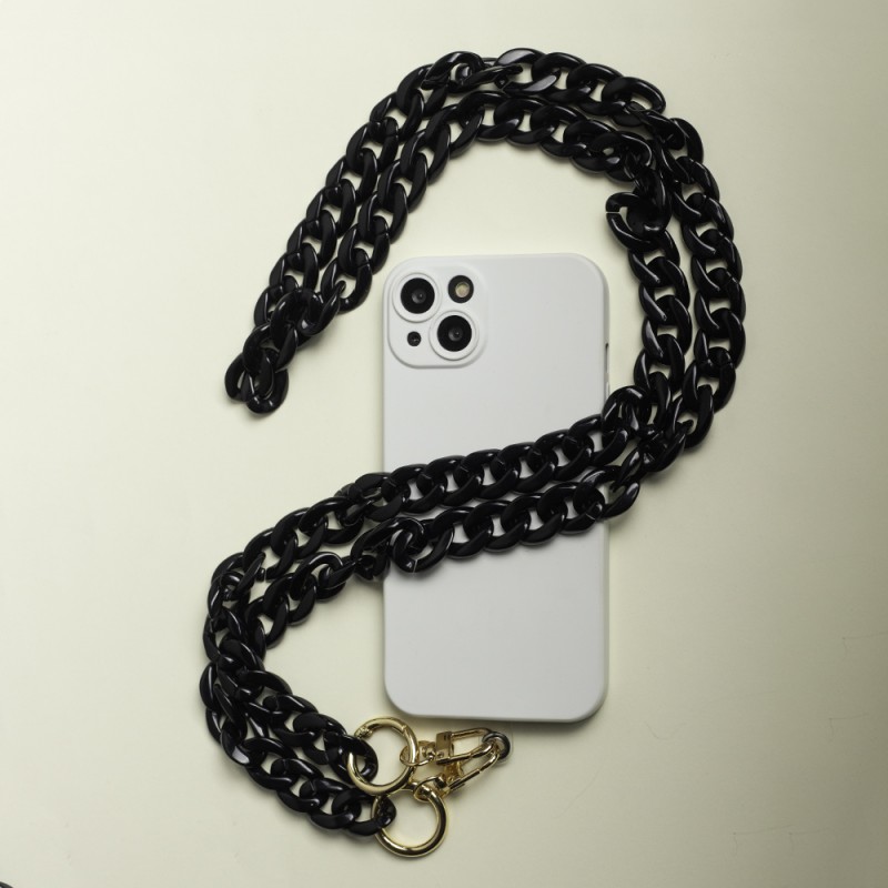 Λουράκι Λαιμού στήριξης Θήκης  Setty Smartphone Universal Phone Chain Black