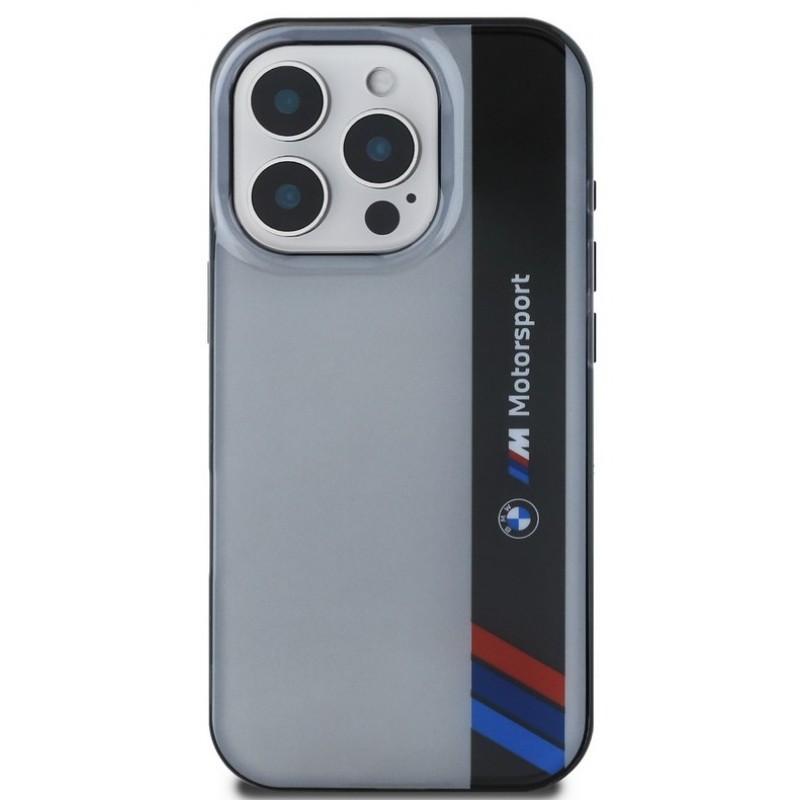 Θήκη BMW IML Motorsport Vertical Stripe Case for iPhone 16 Pro (6.3") Grey