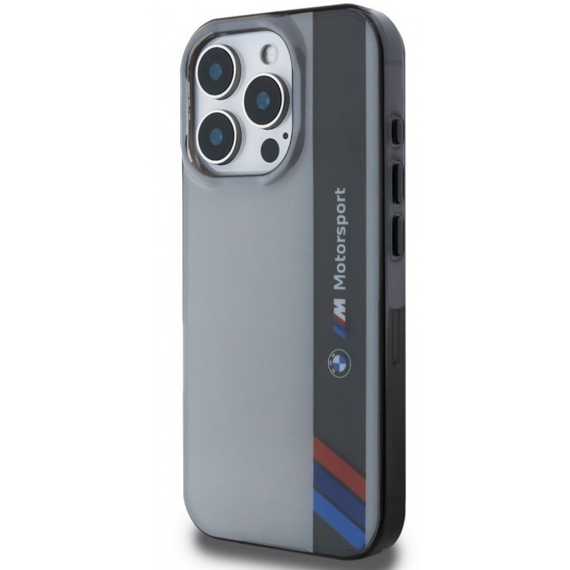 Θήκη BMW IML Motorsport Vertical Stripe Case for iPhone 16 Pro (6.3") Grey