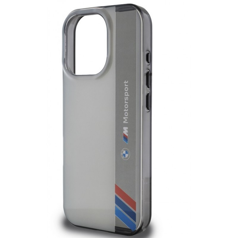 Θήκη BMW IML Motorsport Vertical Stripe Case for iPhone 16 Pro (6.3") Grey