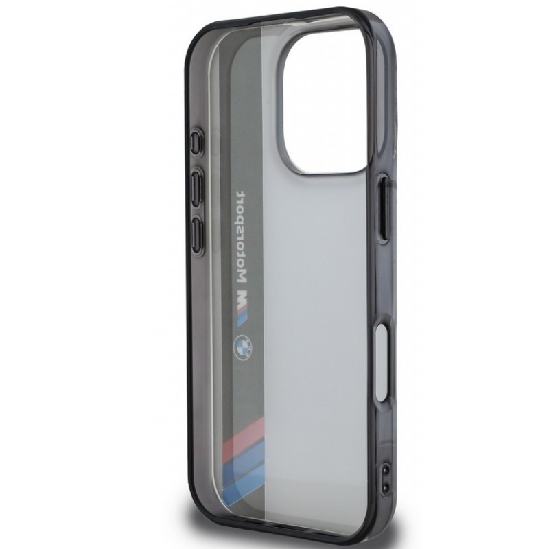 Θήκη BMW IML Motorsport Vertical Stripe Case for iPhone 16 Pro (6.3") Grey