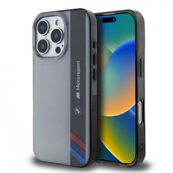 Θήκη BMW IML Motorsport Vertical Stripe Case for iPhone 16 Pro (6.3") Grey