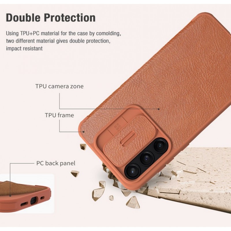 Θήκη Nillkin Qin Book PRO Case for Samsung Galaxy A55 5G SM-S556 Red
