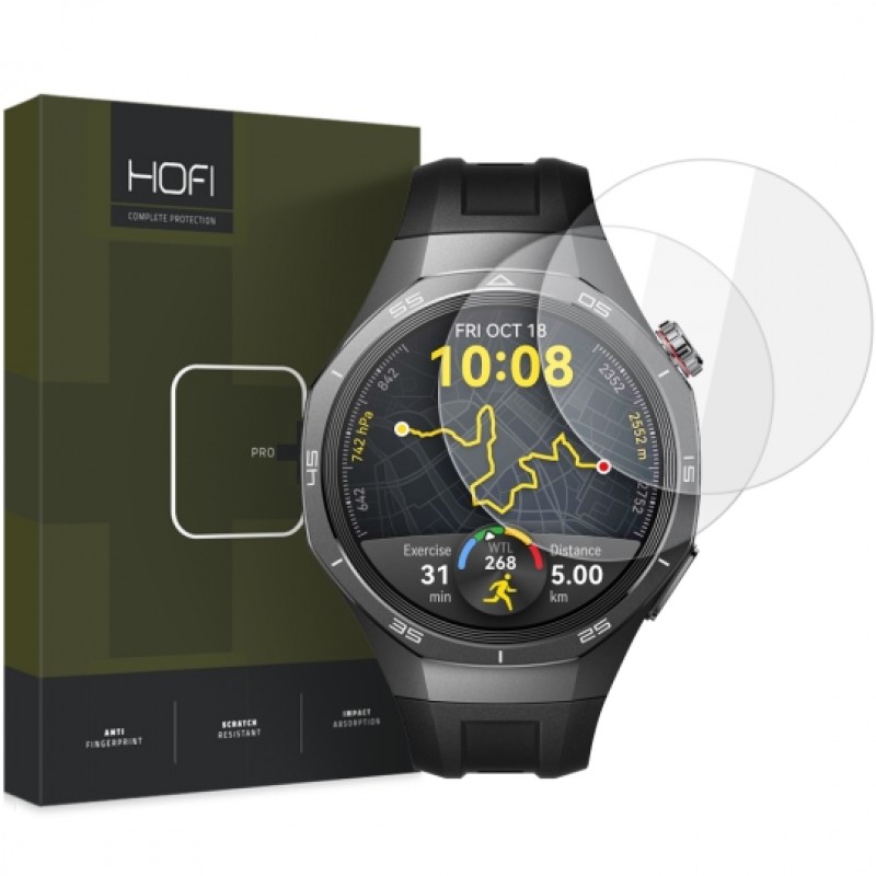 Γυαλί Προστασίας Hofi Glass Pro+ Huawei Watch GT 5 Pro (46mm) Tempered Glass Pro+ 9H AntiCrash / AntiShock (2τμχ)