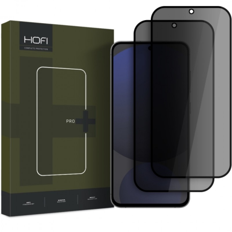 Γυαλί Προστασίας Hofi Anti Spy Glass Pro+ 2-Pack Samsung Galaxy S25 Ultra 5G SM-S938 9H AntiCrash/AntiShock Privacy (2τμχ)
