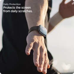 Γυαλί Προστασίας Spigen Elite Shield "EZ FIT" 2-Pack Apple Watch 10 (46mm) Tempered Glass 8H AntiCrash / AntiShock Black (AFL08579) (2τμχ)