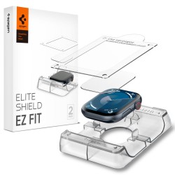 Γυαλί Προστασίας Spigen Elite Shield "EZ FIT" 2-Pack Apple Watch 10 (46mm) Tempered Glass 8H AntiCrash / AntiShock Black (AFL08579) (2τμχ)
