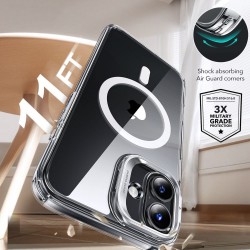 Θήκη ESR Classic Hybrid Kickstand Halolock Magsafe & Tempered Glass Apple iPhone 16 Plus (6.7") Clear