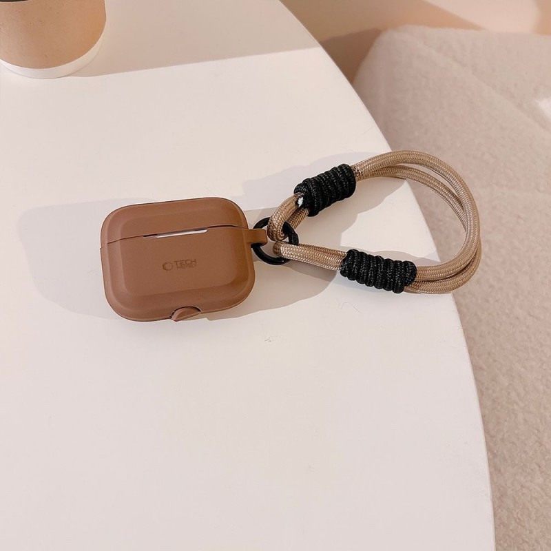 Θήκη Tech-Protect Silicone Rope Apple Airpods Pro 1 / 2 Chocolate Brown