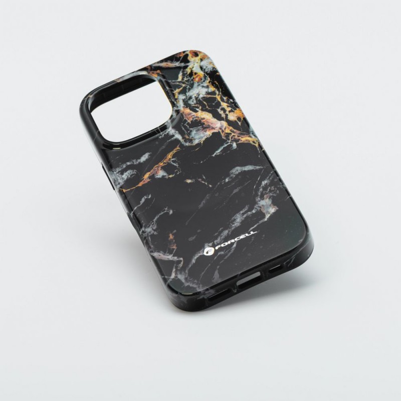 Θήκη Forcell F-Protect Mirage Case with MagSafe Apple iPhone 16 Pro Max (6.9") Black Marble