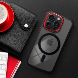 Θήκη Color Edge Mag Cover Apple iPhone 16 Pro Max (6.9") Black / Red