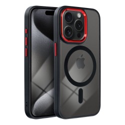 Θήκη Color Edge Mag Cover Apple iPhone 16 Pro Max (6.9") Black / Red