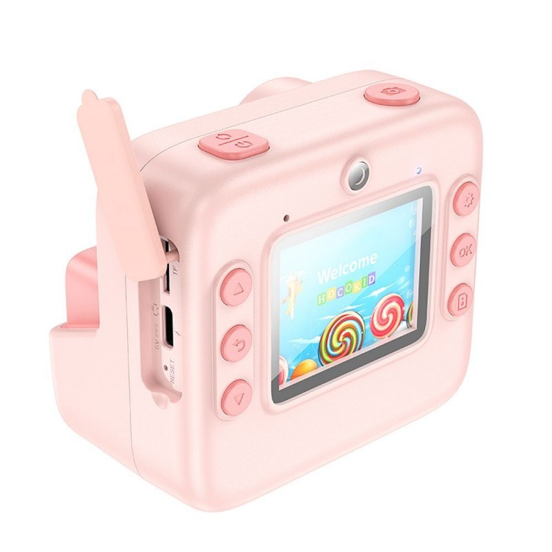 Κάμερα Hoco Digital Kids Camera with Printer DV200 Pink