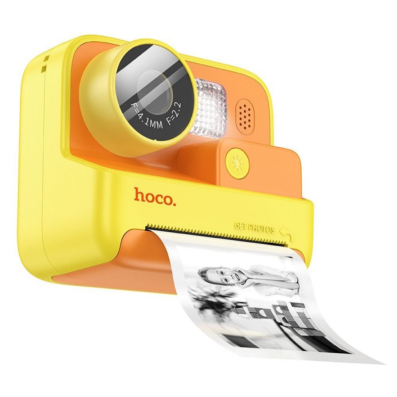 Κάμερα Hoco Digital Kids Camera with Printer DV200 Yellow
