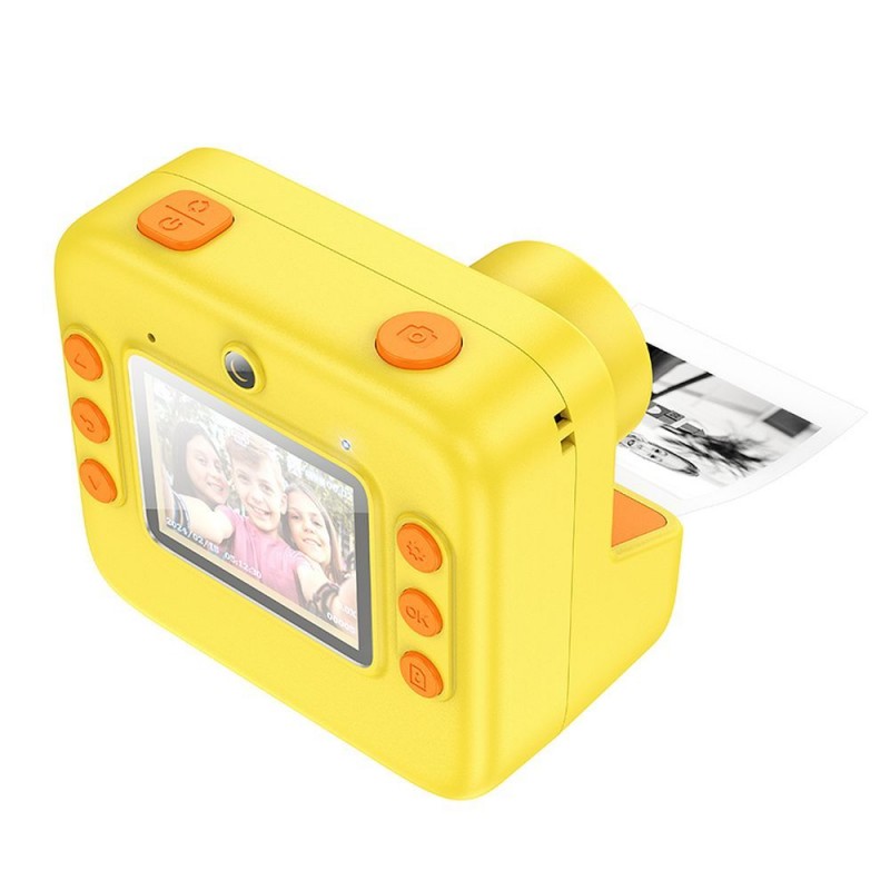 Κάμερα Hoco Digital Kids Camera with Printer DV200 Yellow