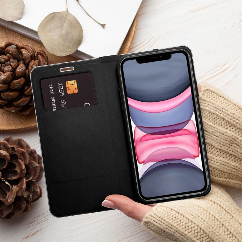 Θήκη Book Forcell Luna Apple iPhone 15 Pro Max (6.7") Black