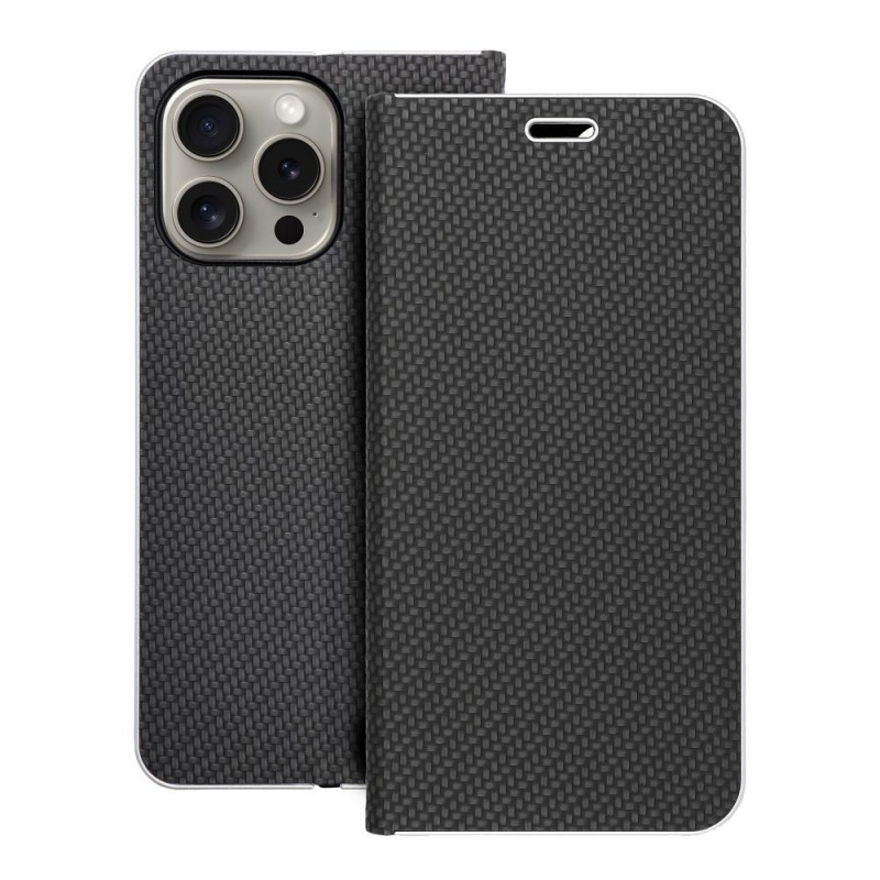 Θήκη Book Forcell Luna Apple iPhone 15 Pro Max (6.7") Black