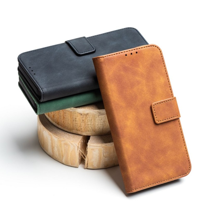 Θήκη Tender Book Leather Apple iPhone 16 Pro Max (6.9") Brown