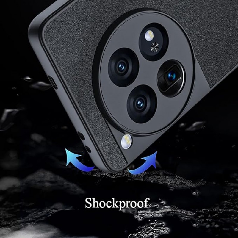 Θήκη PC & TPU Leather Cover  Xiaomi Poco M7 Pro Dark Green