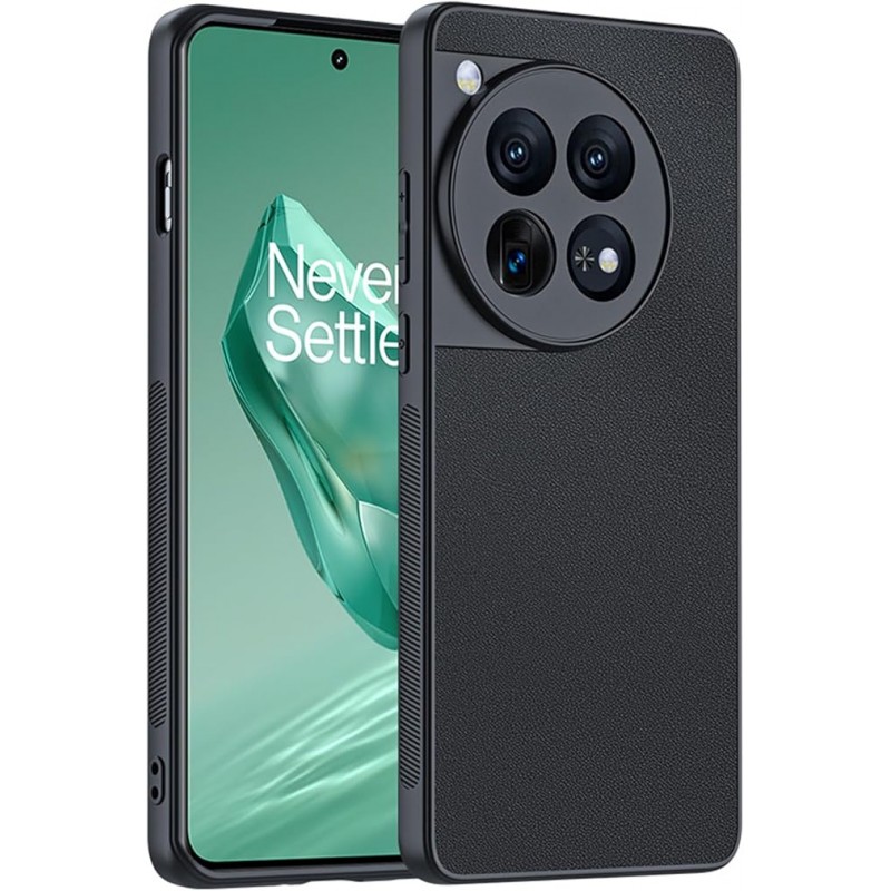 Θήκη PC & TPU Leather Cover Oppo Reno12 F / Reno12 FS Black