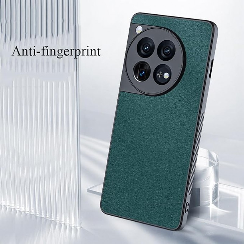 Θήκη PC & TPU Leather Cover  Xiaomi Poco M7 Pro Dark Green