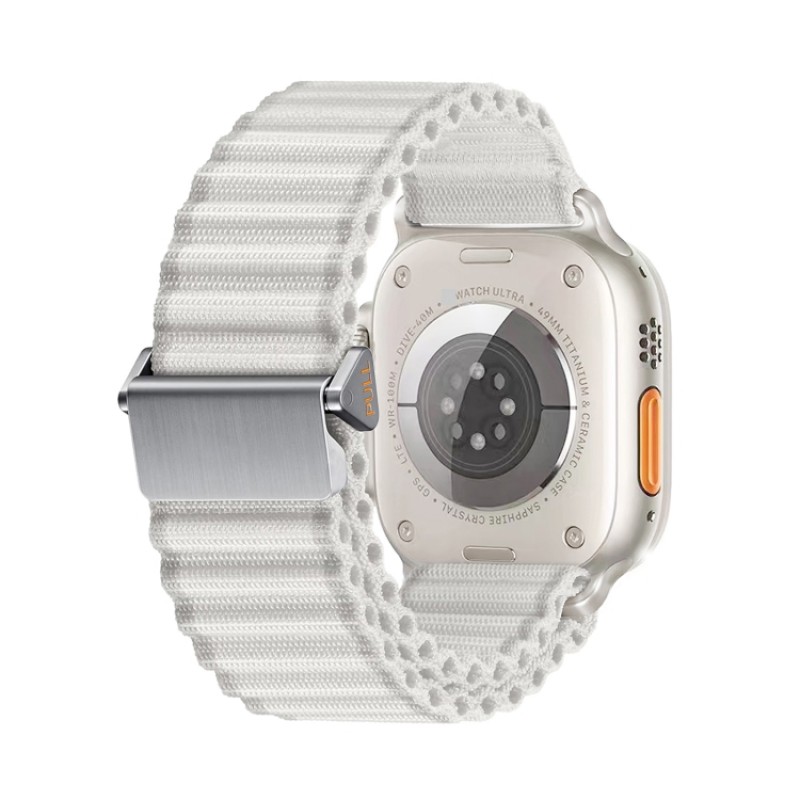 Ανταλλακτικό λουράκι Weave Pro QuickFit SApple Watch 1/2/3/4/5/6/SE/7/8 (42/44/45/49mm) White