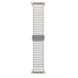 Ανταλλακτικό λουράκι Weave Pro QuickFit SApple Watch 1/2/3/4/5/6/SE/7/8 (42/44/45/49mm) White