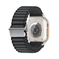 Ανταλλακτικό λουράκι Weave Pro QuickFit Apple Watch 1/2/3/4/5/6/SE/7/8 (42/44/45/49mm) Black