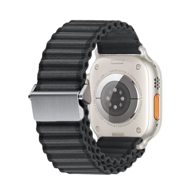 Ανταλλακτικό λουράκι Weave Pro QuickFit Apple Watch 1/2/3/4/5/6/SE/7/8 (42/44/45/49mm) Black
