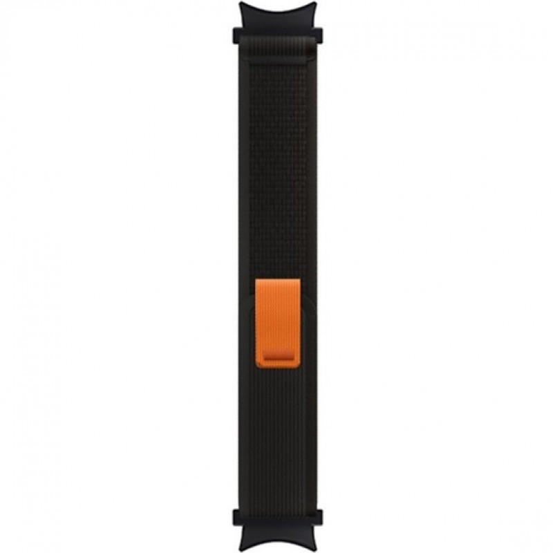 Ανταλλακτικό λουράκι Nylon για Samsung Galaxy Watch 7 / 6 / 6 Classic / 5 / 5 Pro/ 4 / 4 Classic Black / Orange