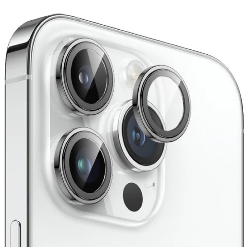 Γυαλί Προστασίας Eagle Eye Camera Lens with Metal Ring Iphone 15 Pro (6.1'')/15 Pro Max (6.7") Tempered Glass 9H AntiCrash / AntiShock Titanium Natural Γυαλί Προστασίας Eagle Eye Camera Lens with Metal Ring Iphone 15 Pro (6.1'')/15 Pro Max (6.7") Tempered Glass 9H AntiCrash / AntiShock Titanium Natural