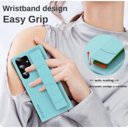 Θήκη PU Leather Standing Grip Case Galaxy S24 Ultra SM-S928 Green