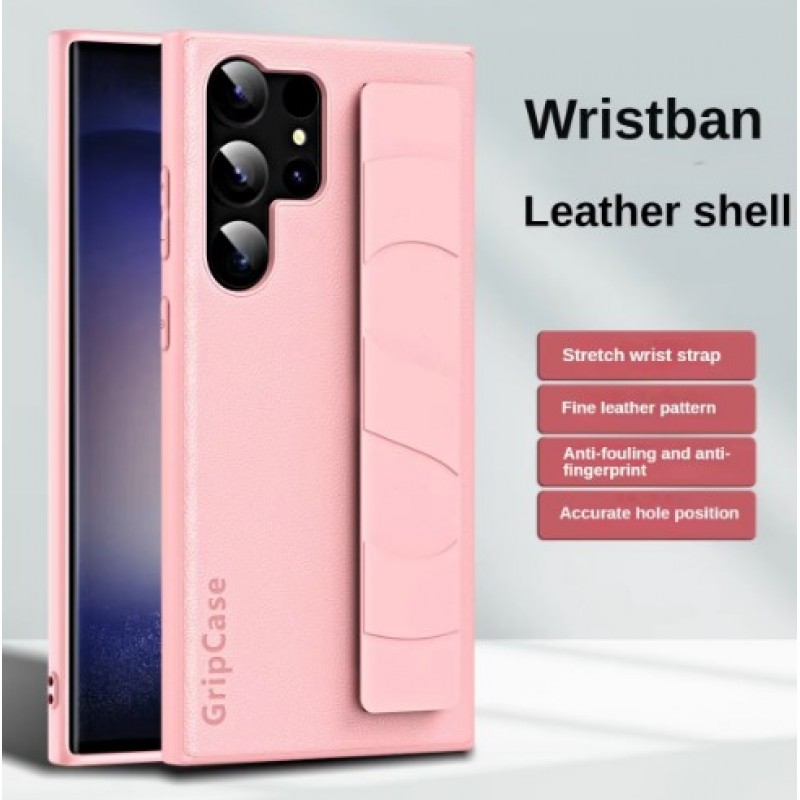 Θήκη PU Leather Standing Grip Case Galaxy S24 Ultra SM-S928 Green