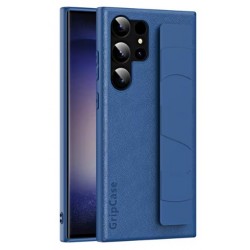 Θήκη PU Leather Standing Grip Case Galaxy S24 Ultra SM-S928 Blue