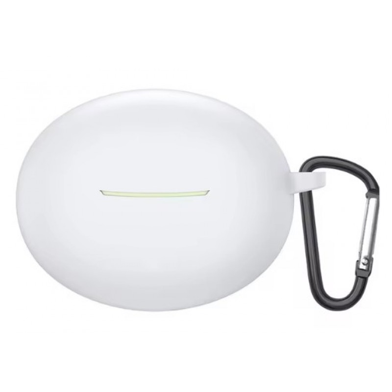 Θήκη Xiaomi Redmi Buds 4 Active Silicone Skin with Carabiner White