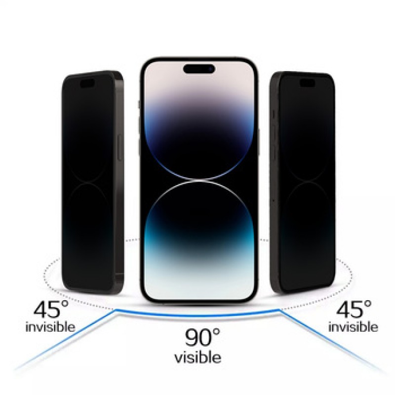 Γυαλί Προστασίας Tempered Glass 10HX Privacy Titanium Apple iPhone 16 Pro Max (6.9") AntiCrash / AntiShock
