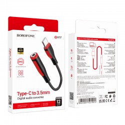 Αντάπτορας Borofone BV17 Type-C to Jack 3.5mm Black