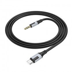 Καλώδιο Data Borofone BL19 Creator Jack 3,5mm to Type-C 1m Black