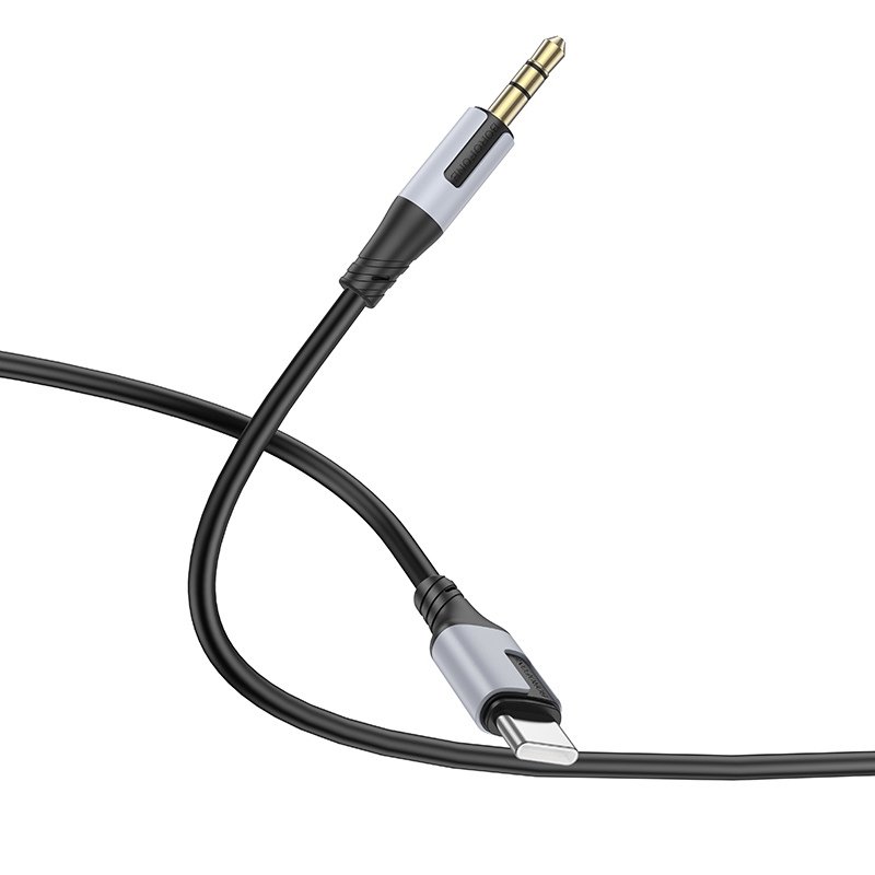Καλώδιο Data Borofone BL19 Creator Jack 3,5mm to Type-C 1m Black