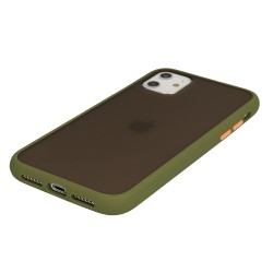 Θήκη TPU Vennus Color Button Samsung Galaxy S21 Ultra G998 Olive