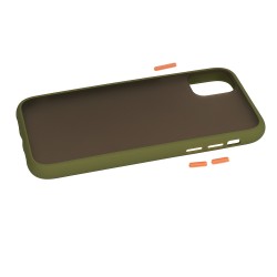 Θήκη TPU Vennus Color Button Samsung Galaxy S21 Ultra G998 Olive