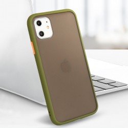 Θήκη TPU Vennus Color Button Samsung Galaxy S21 Ultra G998 Olive